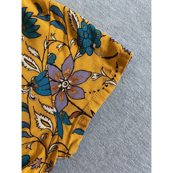 Silence and Noise (Urban Outfitters) Yellow Floral Print Dress Size Small - Picture 4 of 10